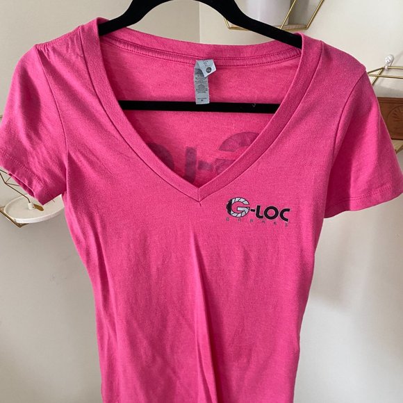 G-Loc Pink V-Neck - Picture 2 of 3